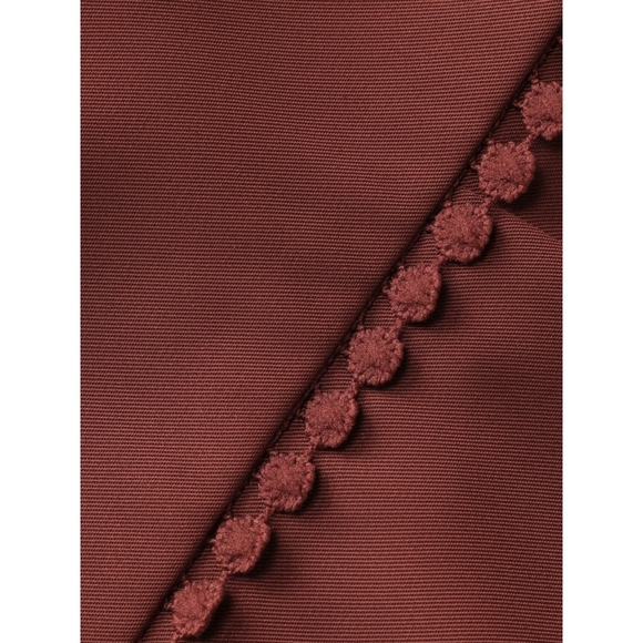 Cider Romper with Lace Up Back in Brown Orange Women's Size L - Picture 3 of 9